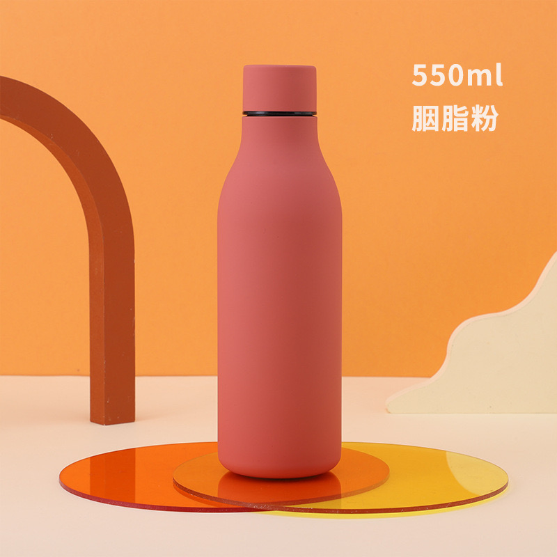 550ml Hot Sale 304 Stainless Steel Sport Water Bottle with Lids Insulated Water Bottle Custom Logo
