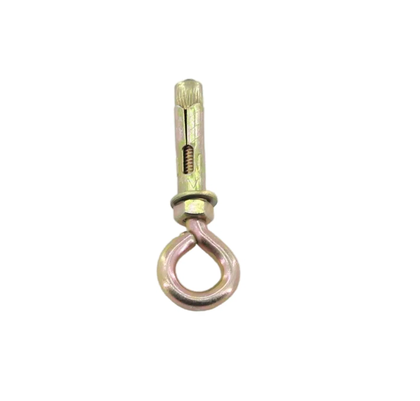 Yellow Zinc Plated Eye Bolt Expansion Anchor with Lifting Ring for Concrete