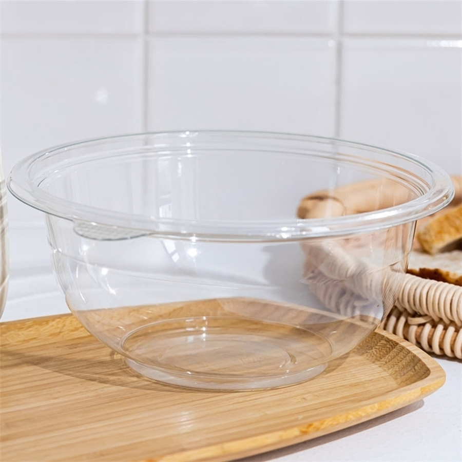 Large Volume Heavy-Duty Plastic Salad Bowl for Desserts and Salads