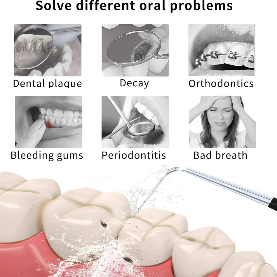 Sg-8001 Cordless USB Charging Big Tank Detachable Portable Water Flosser