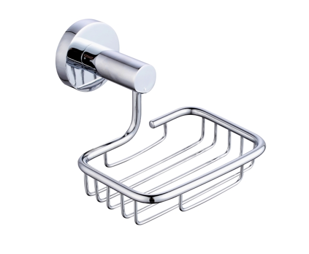 Мыльница хромированная настенная из цинкового сплава