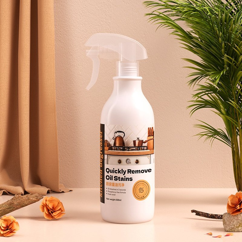 China Supplier Bathroom Ceramic Tile Clean Agent Washing Toilet Floor Dirt Kitchen Oil Stain Removal Fast Decontamination Polishing Spray Oil & Grease Stain