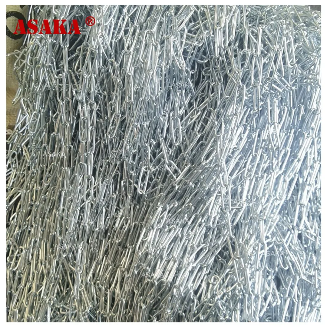 Длинная цепь из нержавеющей стали, металлическая