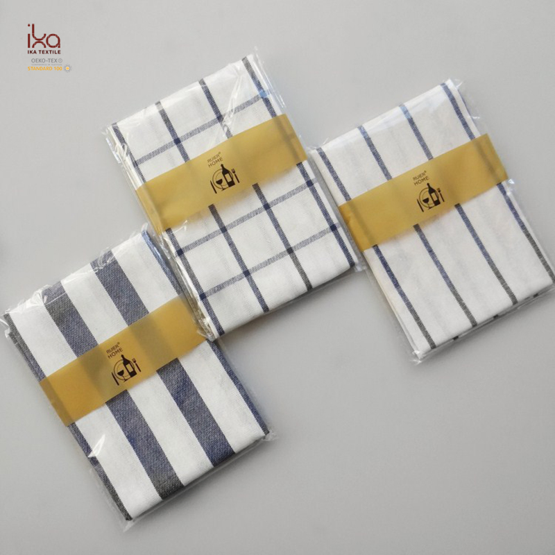 Hotel Living Room Home Decoration Hot Sale New Product Custom Printed Embroidery Yarn Dye Woven White Cloth Cotton Napkins