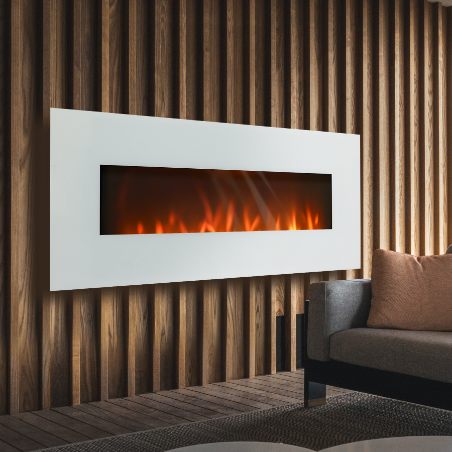 Decor Flame Fire Place Modern Remote Control Wall-Mounted Decorative Electric Hanging Fireplace