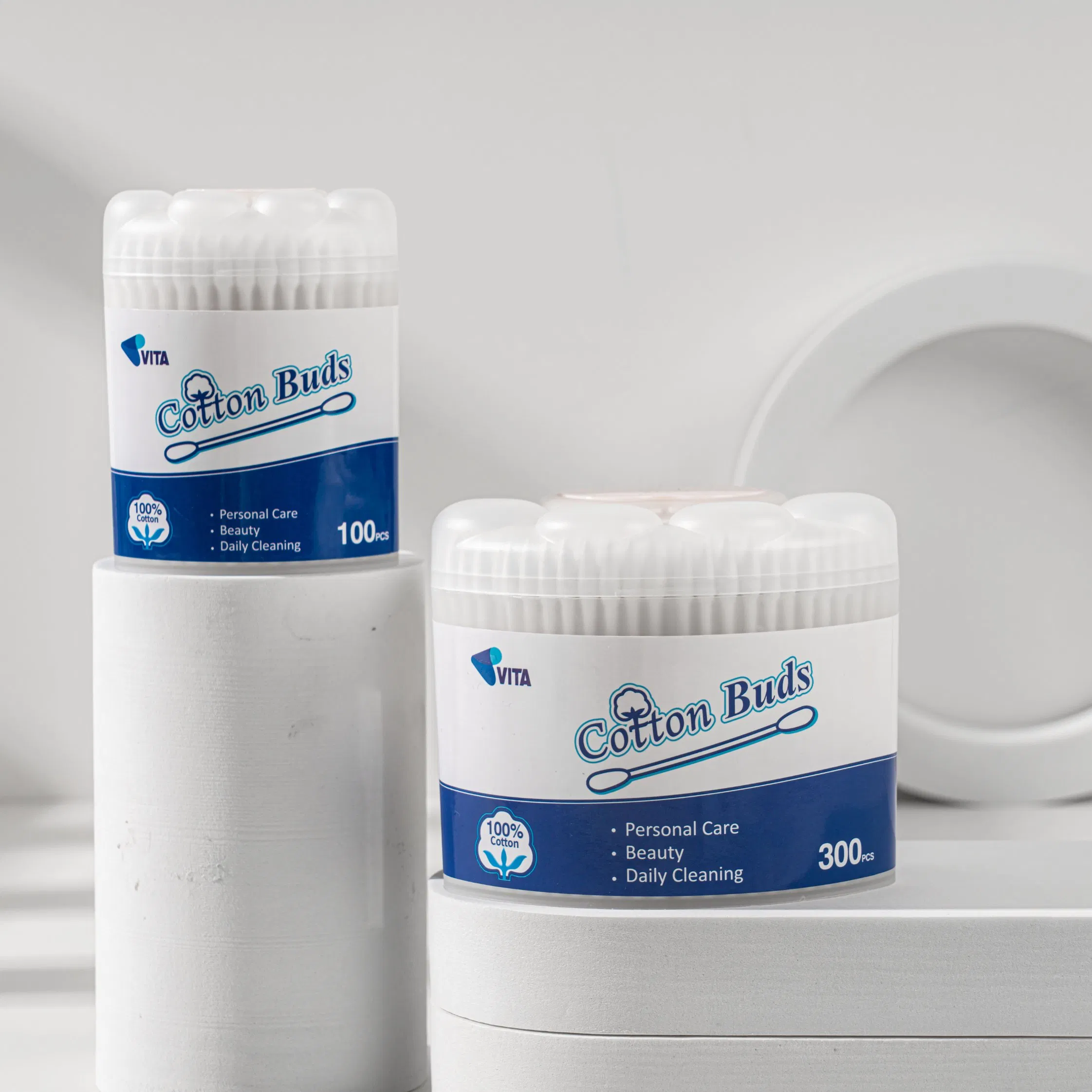 Premium 300 PCS Cotton Swabs for Gentle Cleaning and Care