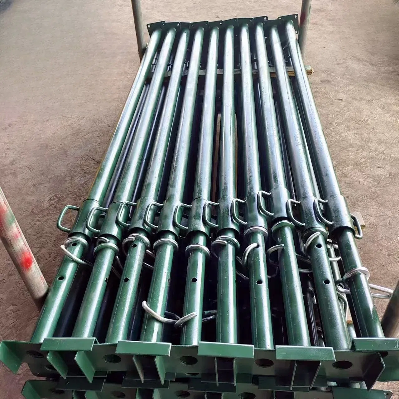 Horizontal Formwork Supporting Adjustable Metal Steel Acrow Shoring Props Scaffolding for Sale Steel Telescopic Supports for Columns Push Pull Prop Factory