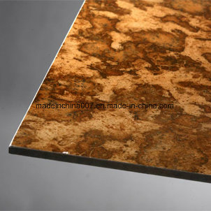 Marble Finish UV Coated Interior Wall Decoration Fibre Cement Panel Sheet