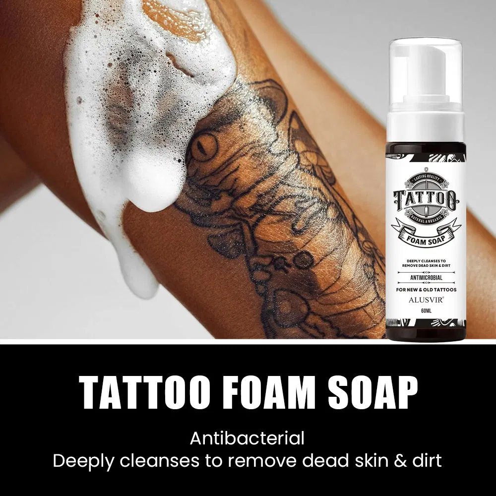 Tattoo Aftercare Set Private Label Moisturizing Aftercare Tattoo Foam Wash Cleanser Soothing
