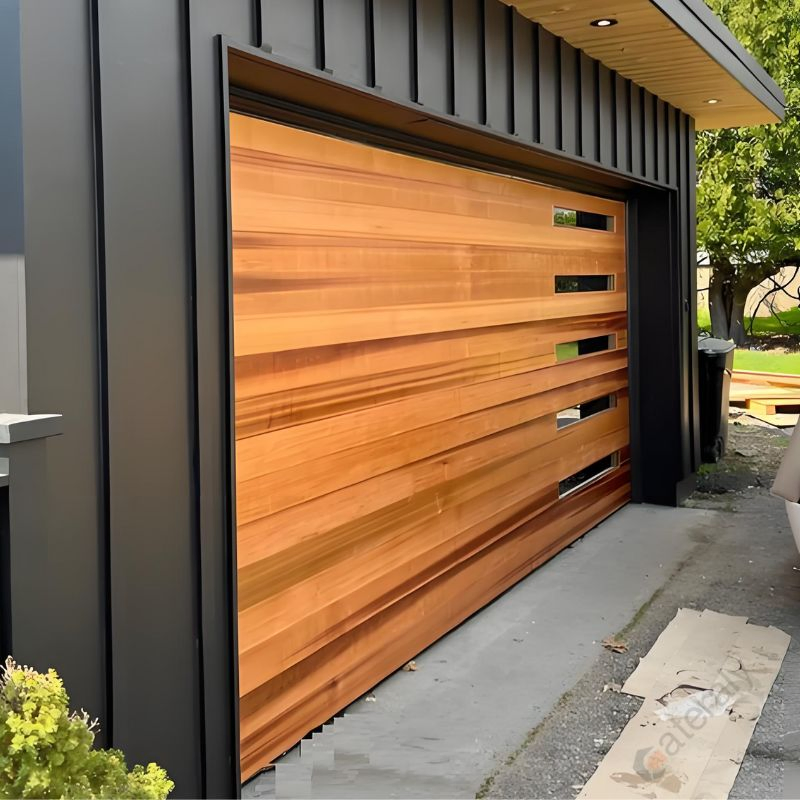 Factory Wholesale Customizable Overhead Garage Doors with Heavy-Duty Performance Traits Automatic Door Sectional Garage Door Sandwich Panel