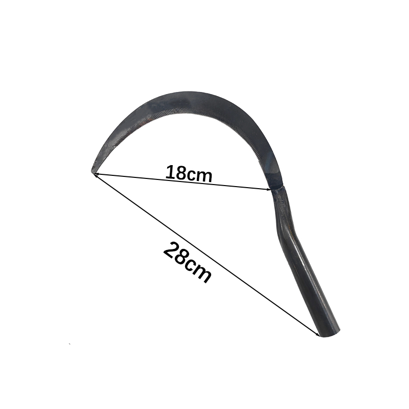 Farm Tools for Household Mowing and Wheat Cutting Iron Handle Sawtooth Sickle