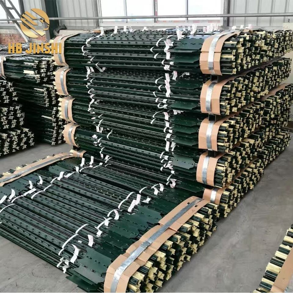 1.33lbs X 10FT Studded T Post Heavy Galvanized Studded T Post Farm Fencing Stakes