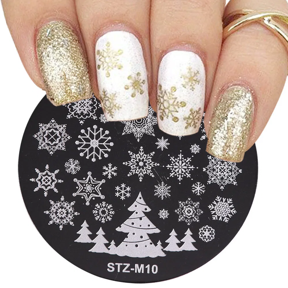 Lace Nail Art Stamping Plates Set Metal Templates Stencil