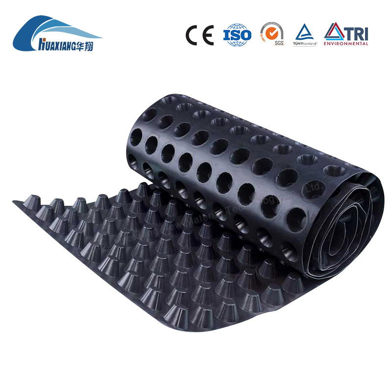 Chinese Products Wholesale HDPE Dimpled Plastic Drainage Sheet Waterproofing Drainage Board