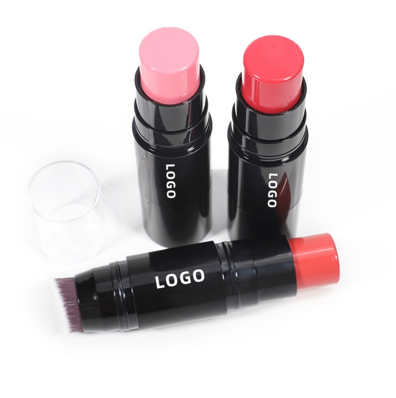 7 Color Blush Stick Accept Private Label with Brush Customize Creamy Blusher