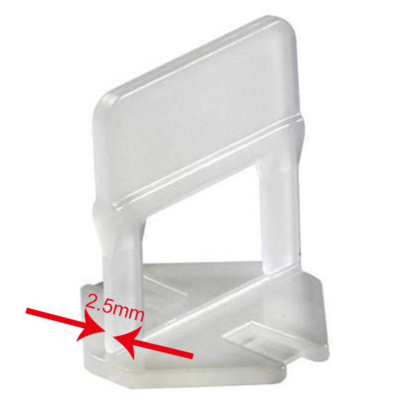 2.5mm Tile Spacer Tile Leveling System Tile Clip