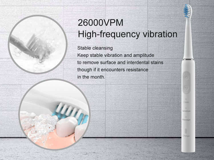 Wholesale Customized 3 Modes Ipx7 Sonic Electric Toothbrush for Adults