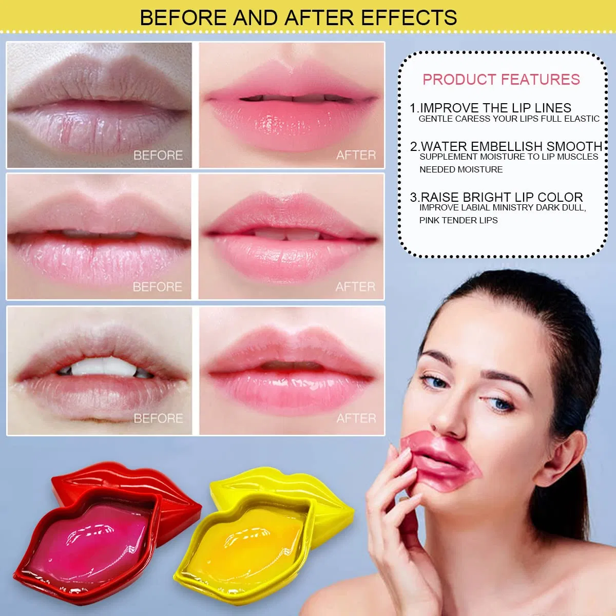 OEM Plumping Lip Mask Restores Moisture Lip Mask for Dry Lips and Lip Lines Overnight