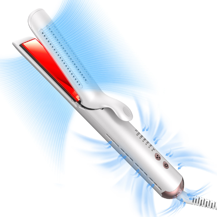 High Quality 2-in-1 Airflow Straightener and Curler for Hair Care and Nourishment, Certified with Famous Hot Settings