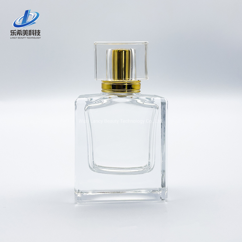 100ml Perfume Glass Bottle Cosmetic Glass Packaging Stealing Cap with Sprayer Empty Bottle