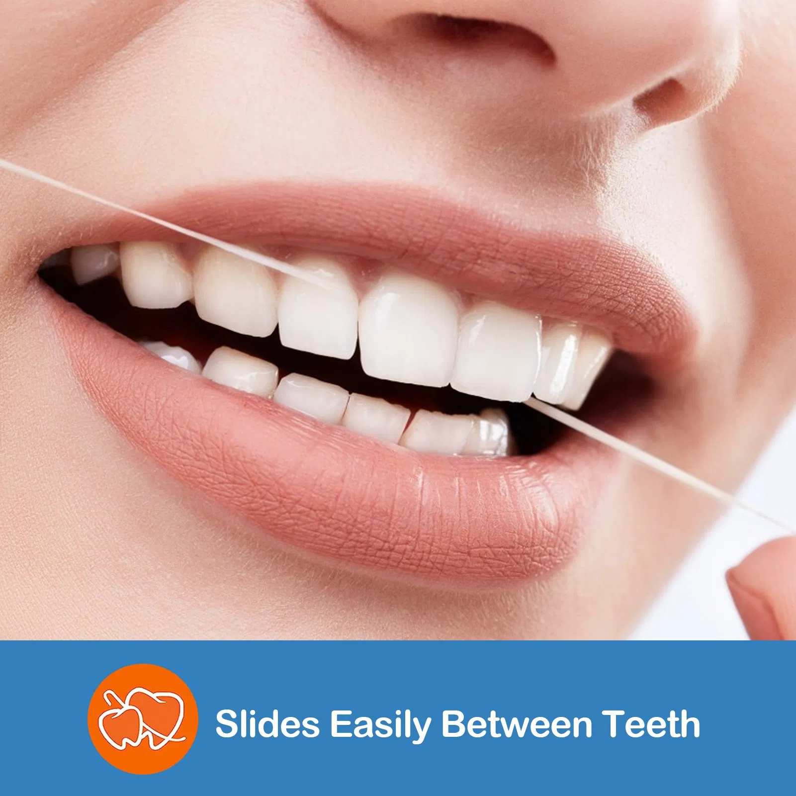 50 M Mint and Waxed Dental Floss Dental Floss Roll /FDA Approved with Customized Package