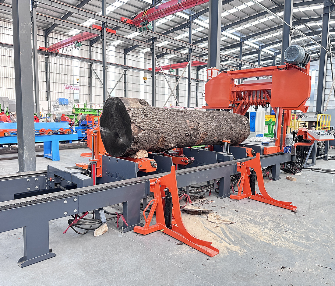 Ленточная пилорама гидравлическая для бревен