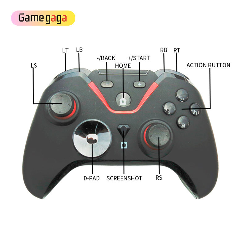 Беспроводной геймпад Gamegaga HD-061 с вибрацией для ПК и телефона