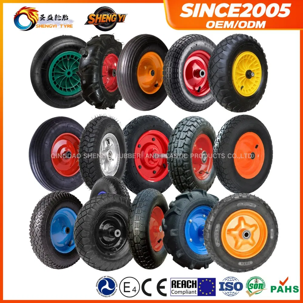 6 8 10 12 14 16inch Industrial-Grade Pneumatic Rubber Wheels for Heavy Loads
