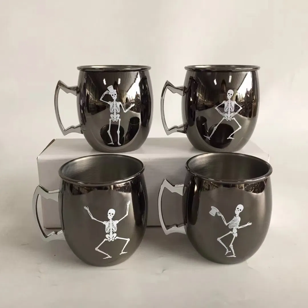 OEM Embossed Logo Hammered Moscow Mule Mug for Promotion Gift