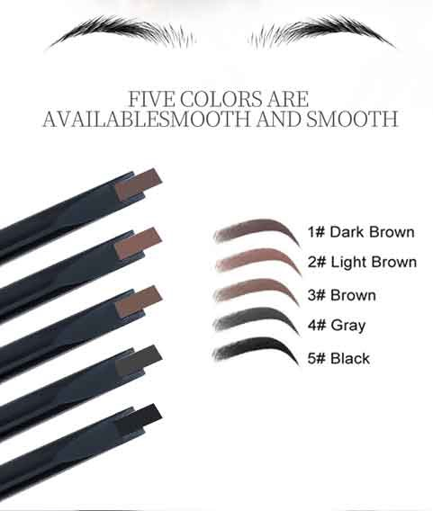 Custom Logo 2-in-1 Waterproof Eyebrow Pencil Pigmented Mineral