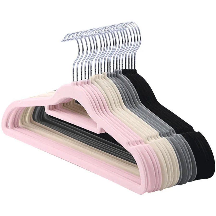 Вельветовые вешалки с антискользящим покрытием