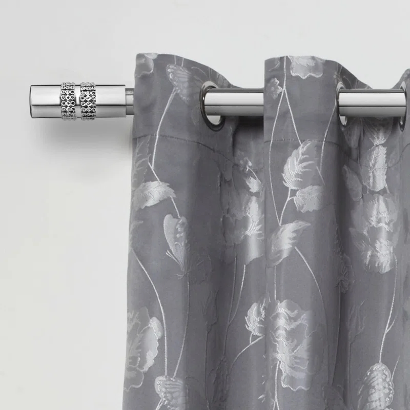 Customization Curtain Pole Accessories Adjustable Extendable Resin Curtain Rod Sets