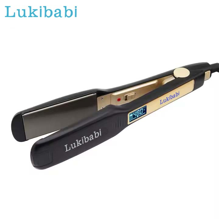 Salon-Quality Titanium Flat Iron for Effortless Hair Styling