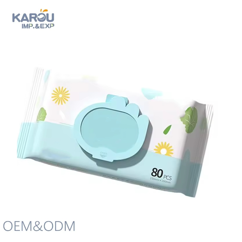 Customizable Mini Flushable Adult Wet Wipes with Vitamin and Aloe