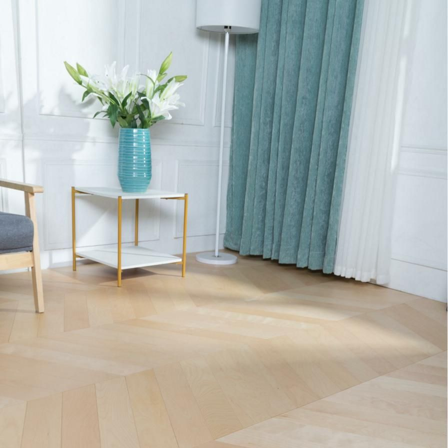 Инженерная паркетная доска Шеврон Береза 15мм