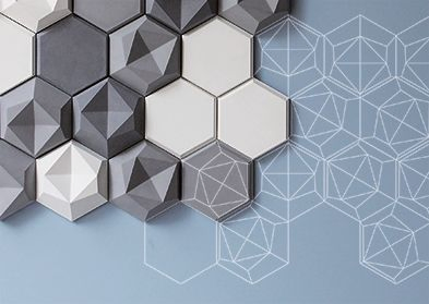 Edgy 3D Tile Kaza Polyester Fiber Acoustic Panel Wall Board