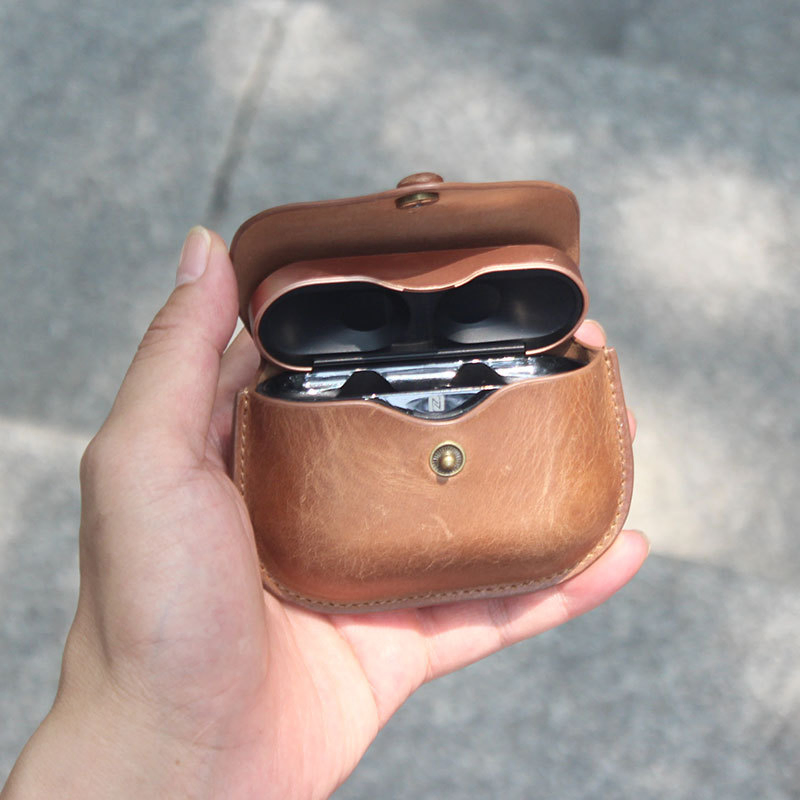 Ea137 Designer Small Earphone Case Headphone PRO Protective Carrying Storage Bulk Luxury Custom Leather Airpod Cases