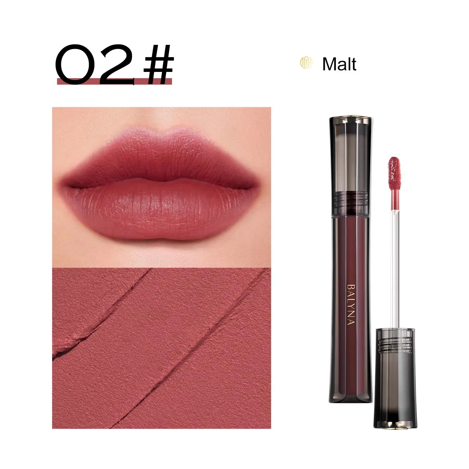 Balyna Different Velvety Matte Long Lasting Hydrating Creamy Smooth Pigmented Lip Gloss