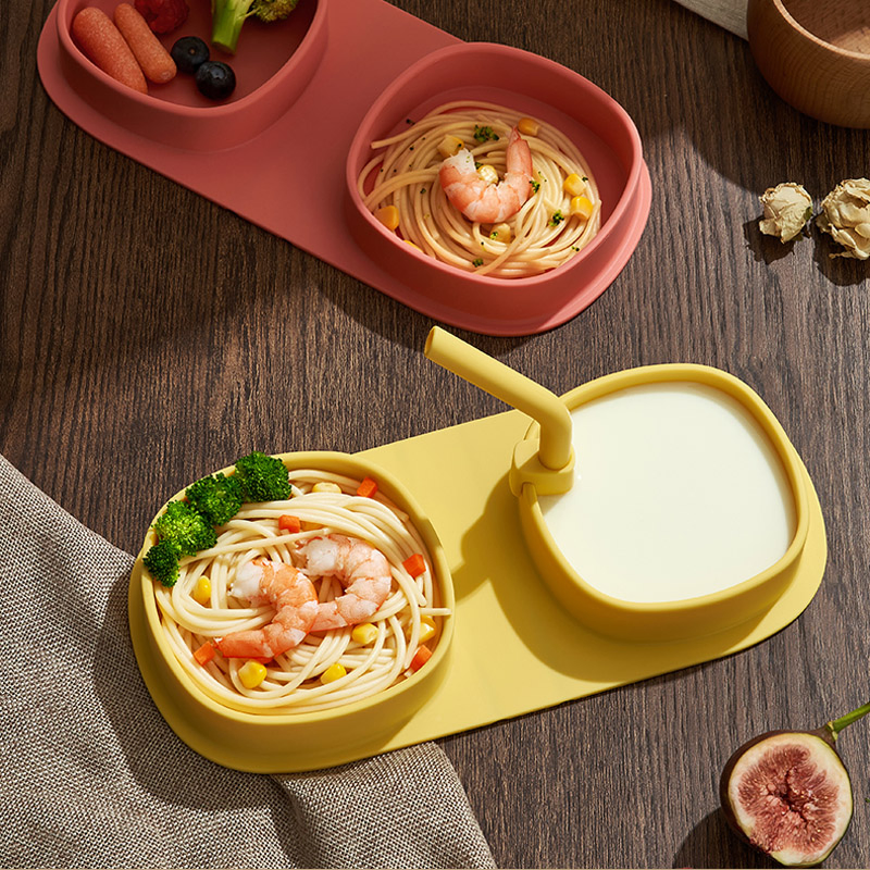 Basic Customization Silicone Pink Color Silicone Baby Bowl