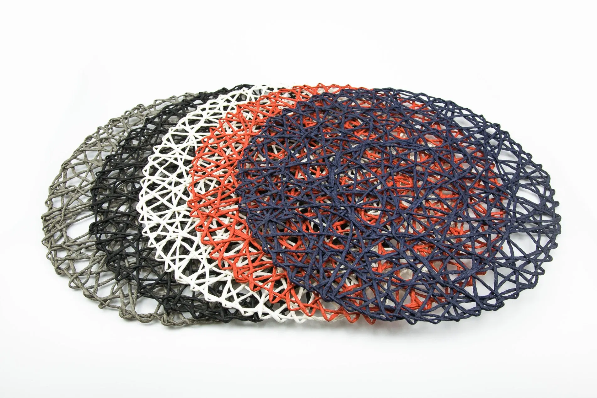 15" FSC Straw Paper Woven Round Placemat