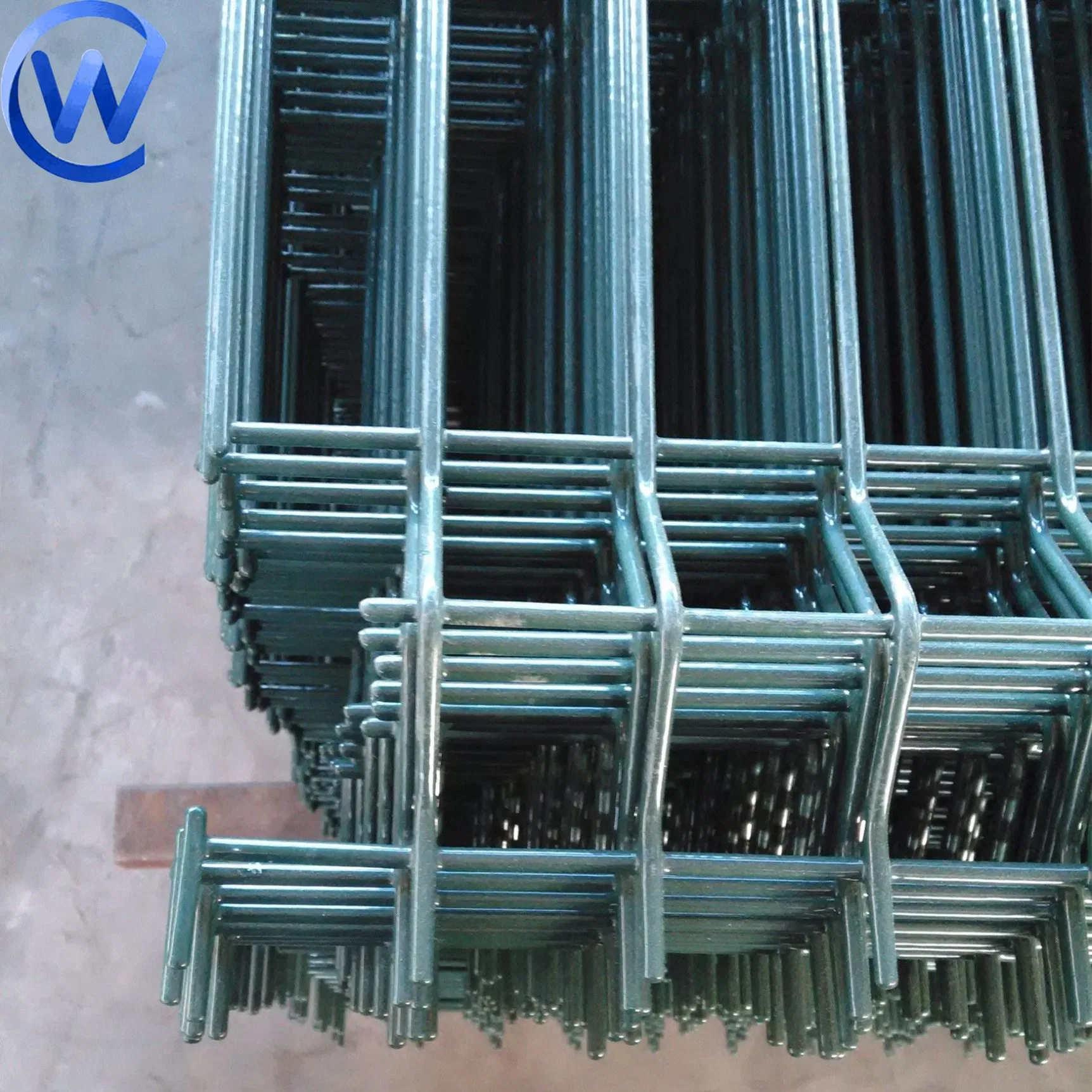 3D Curved Welded Security Wire Mesh Fence Panel Rigid Profile V Mesh Fence