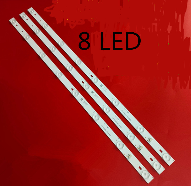 Universal Chinese LED Backlight Bar Strip 32inch to 75 Inch 8 LED 3V 6V Convex or Concave Lens