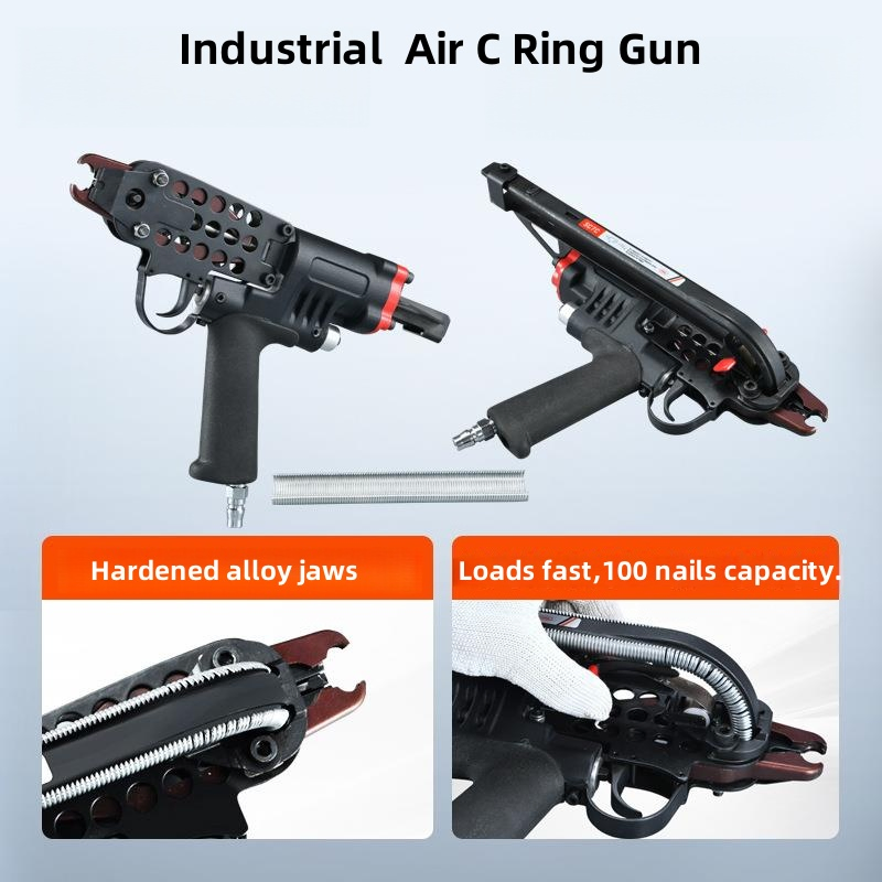 Пневматический гвоздезабивной пистолет C-Ring для сетки