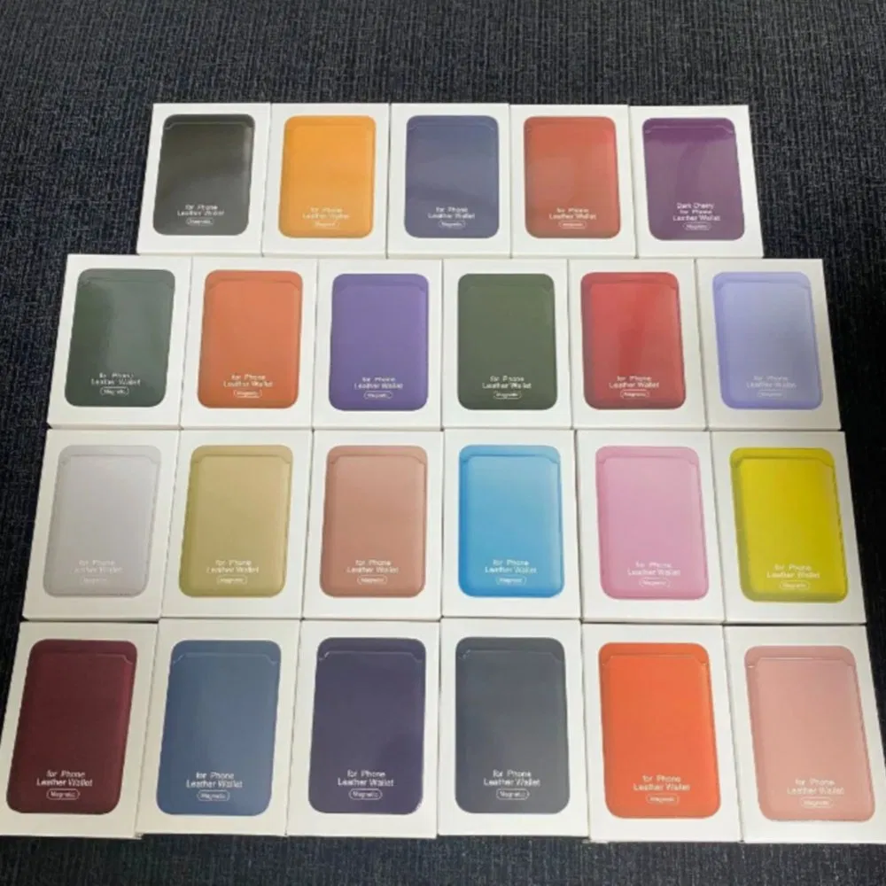 Магнитный кожаный картхолдер для iPhone 12-16 PRO Max