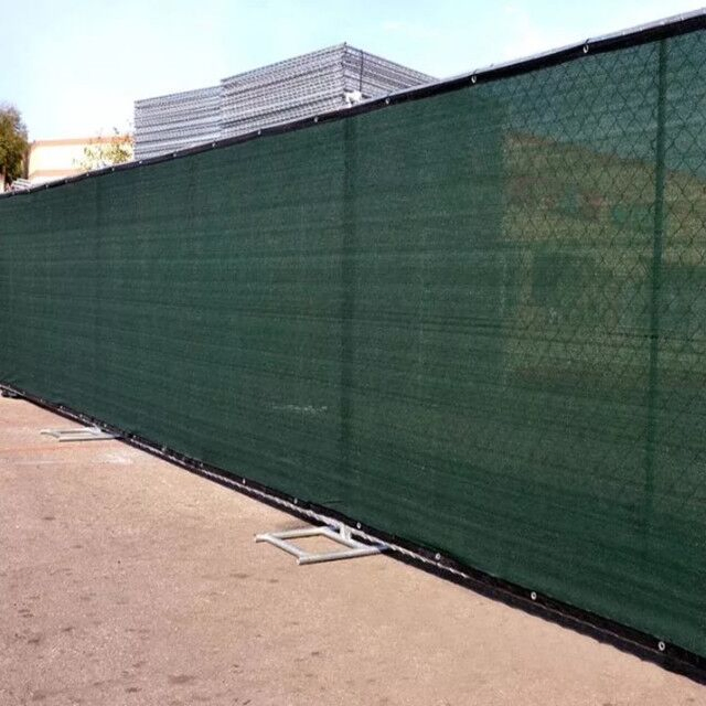 Green Custom Logo Privacy Screening Garden Fence/Outdoor Privacy Screen Fence Shade Mesh Fabric Net