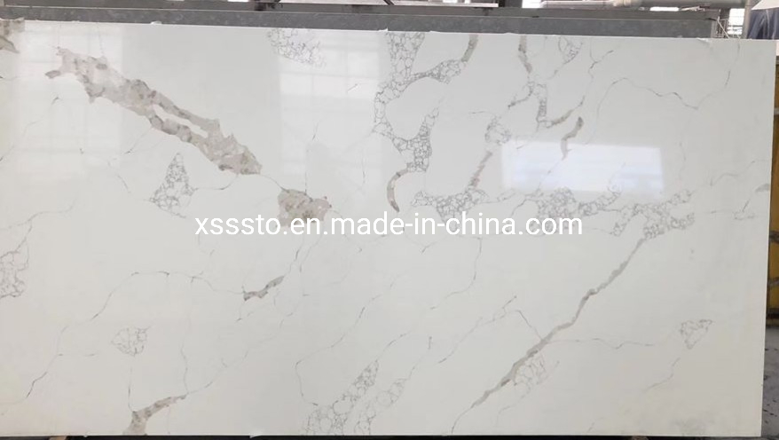 Customized Artificial White Quartz Countertops for Kitchen