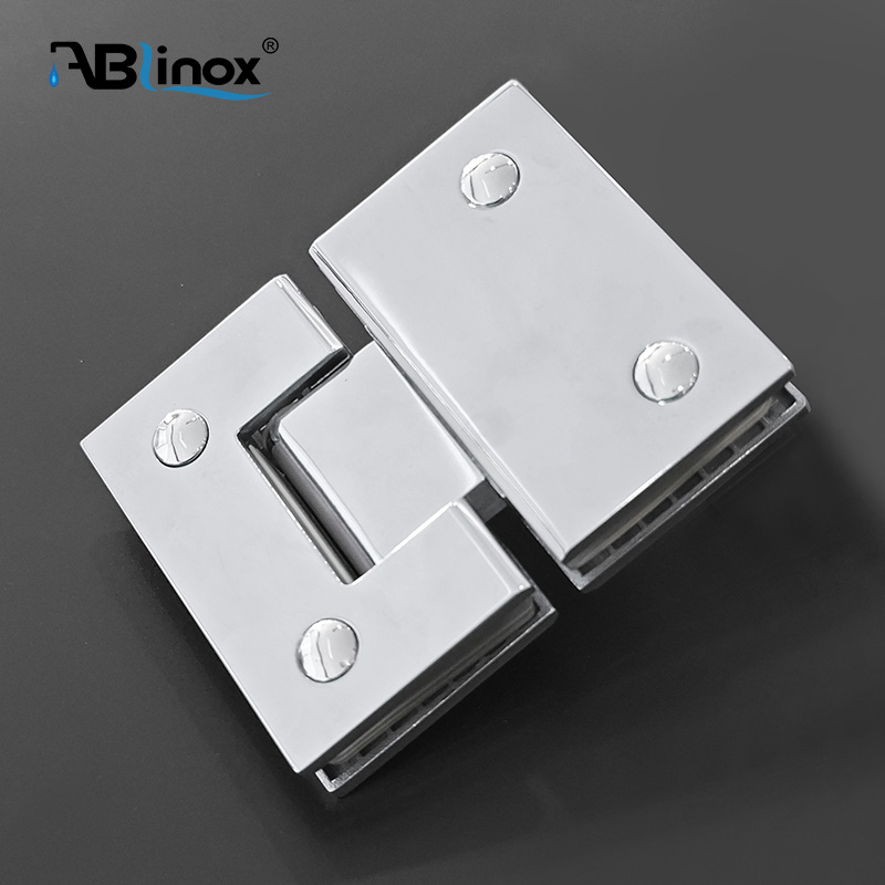 Bathroom Shower Glass Door Hardware Stainless Steel 180 Degree Hinge