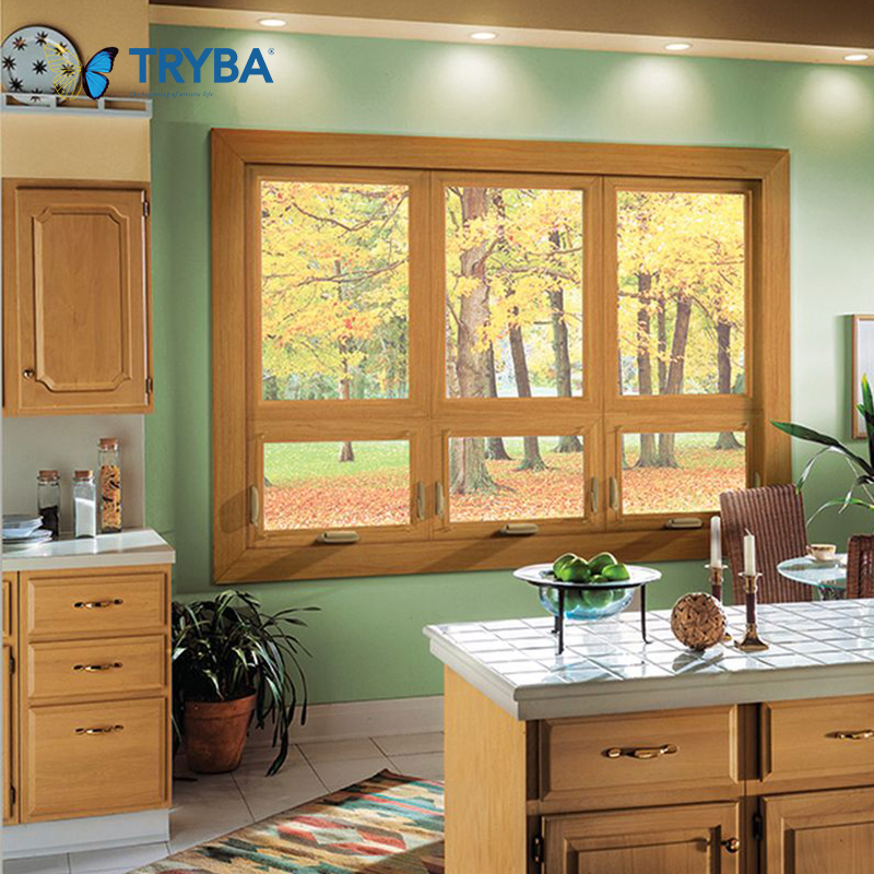Tinted Glass Solar Control UPVC Awning Windows for Sunrooms