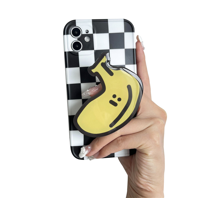 Держатель для телефона в виде банана-бургера с картошкой