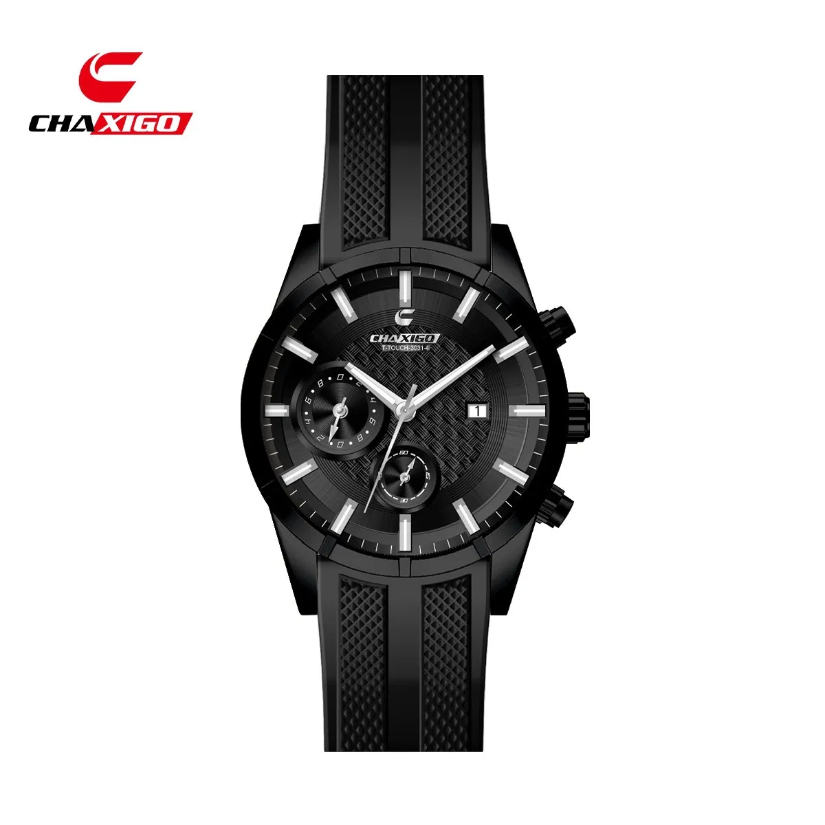 Chaxigo Business Quartz Watch Waterproof Luminous Calendar Alloy Steel Strap Fashion Wristwatch
